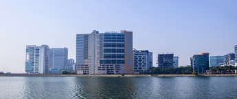 Infinity IT Lagoon Advertising Agency, Standee Branding in IT Park Food Court in Kolkata, Office Lobby Standee Advertising